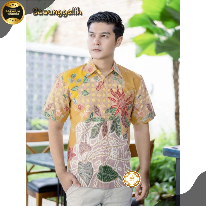 Product image Batik Tulis Sawunggalih Premium Lengan Pendek Berlapis Trikot S Sawunggalih