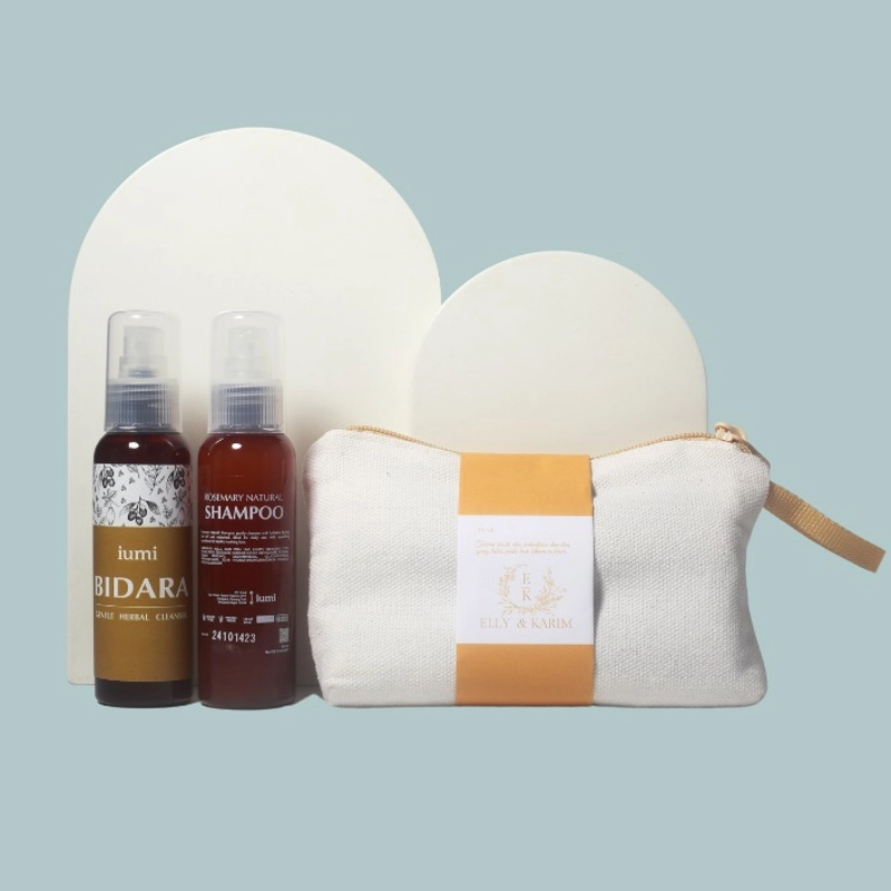 Product image IUMI - Souvenir Cantik Pernikahan Paket Skincare Paket Haji dan Umroh Paket Traveller Wedding Gift Na Paket C Body Wash & Shampoo