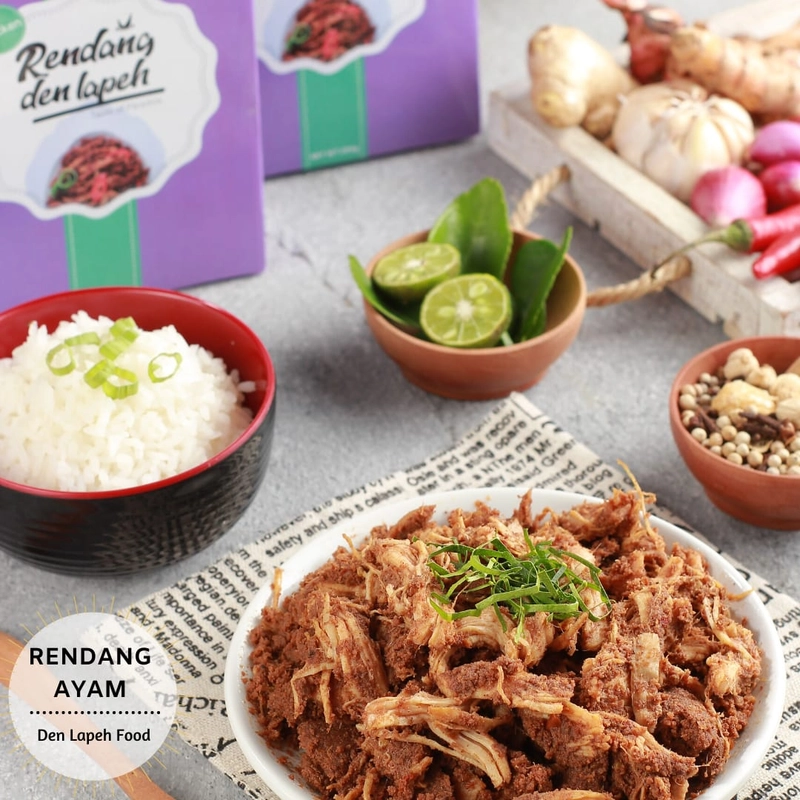 Product image Rendang Den Lapeh - Rendang Ayam Asli Padang Rendang Premium 250 Rendang ayam