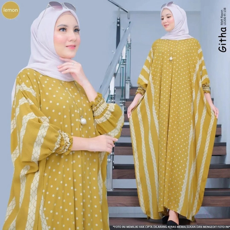 Product image Nauriya Fashion - KAFTAN GITHA POLKA ALLSIZE JUMBO Allsize A