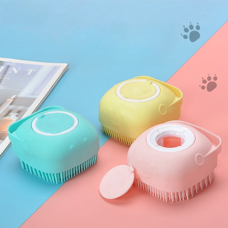 Product image KAMJE Spons Sponge Badan Sikat Mandi Silikon Lembut Shower Brush Dengan Dispenser Tempat Refil Sabun KMJ132 KUNING
