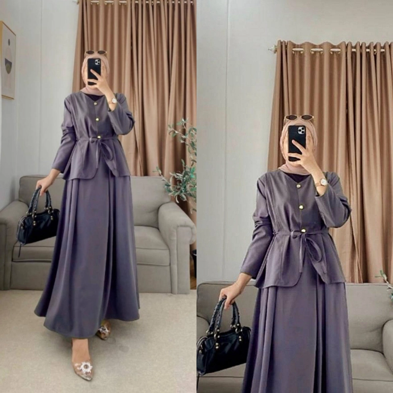 Product image Khisna collection - Oneset rok HEIDI terbaru limited edition Allsize Abutua