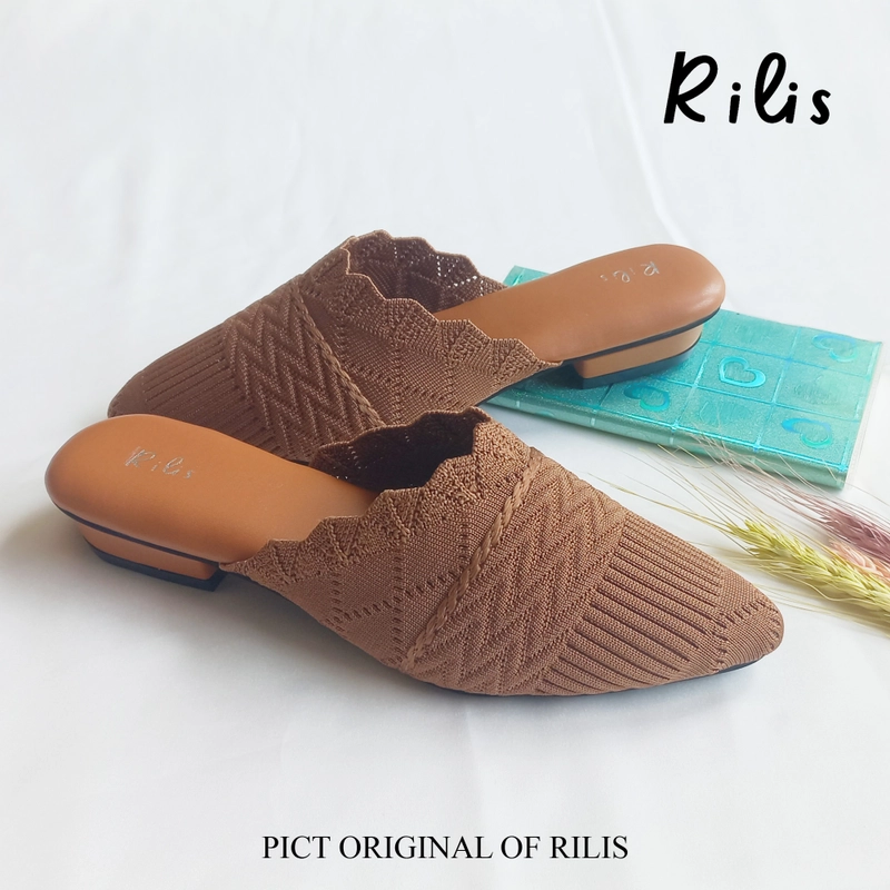 Product image Rilis - Sandal Wanita Alyssa Bapau Rajut Premium (Rilis 27) 37 Tan