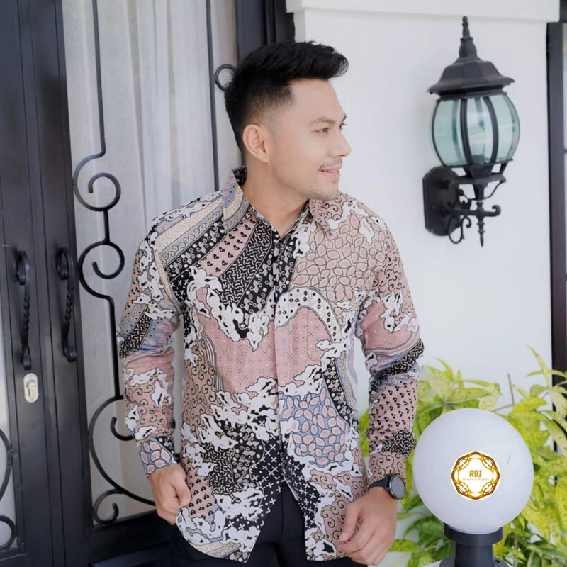 Product image Rambe Batik Indonesia - Gamis Rose Gold Batik Couple Kemeja Panjang Gamis Wisuda Gamis Kondangan Terbaru ROSE GOLD KEMEJA SAJA XL