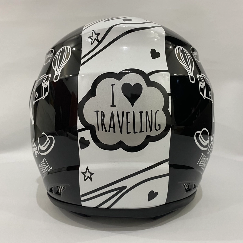 Product image Helm Nuvo Traveling Hitam Glossy - Helm SNI - Helm Dewasa L Nuvo Traveling Hitam Glossy