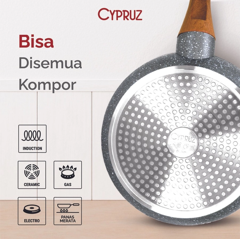 Product image Cypruz Official - Cypruz MARBLE Cookware Set BASIC 5pcs PI-0901 XL GREY