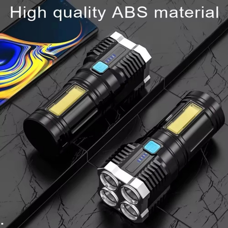 Product image KAMJE Senter Led Super Terang Jarak Jauh COB Rechargeable 4 Mode Mata KMJ062 all variant all variant