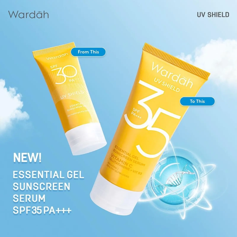 Product image Toko Halal Cosmetic - Sunscreen Wardah spf 35 40 g kuning / wangi