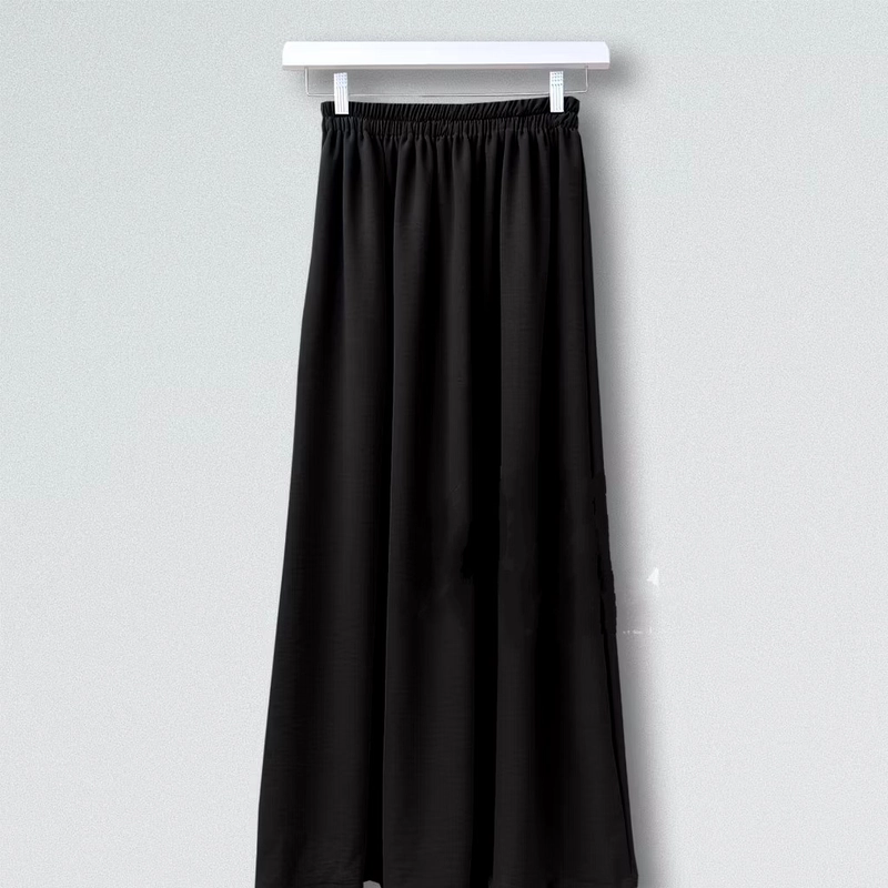 Product image Rok Panjang/Rok Jumbo/Model Line A/Bawahan Wanita/Rok Crinkle Jumbo Hitam