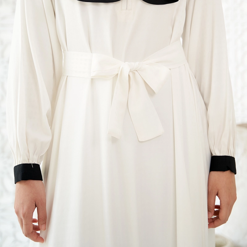 Product image Lusianasae - Arabesque Dress Busui Friendly Pantai bahan katun dolby M Broken white