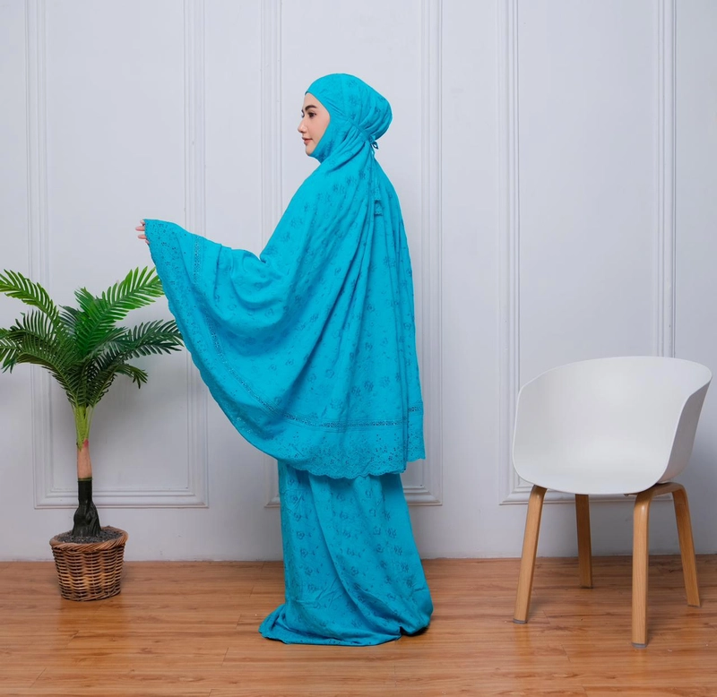 Product image SRIAYU COLLECTION - Mukena Faris Faramita ALL SIZE BIRU
