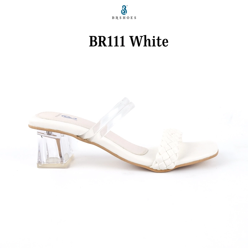 Product image BRSHOES - BRSHOES 111 Sandal Heels Kaca Wanita 36 PUTIH
