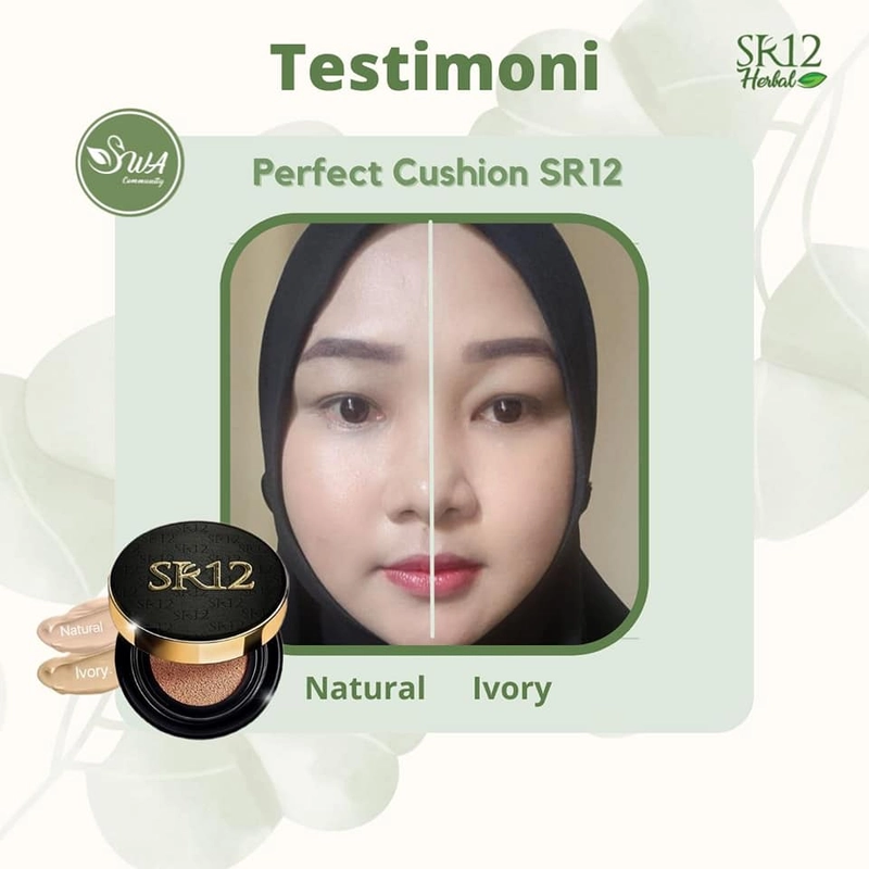 Product image SR12 Refill Cushion SPF 30 Full Coverage Tahan Lama Dan Mencerahkan Kulit 15gr Refil Ivory