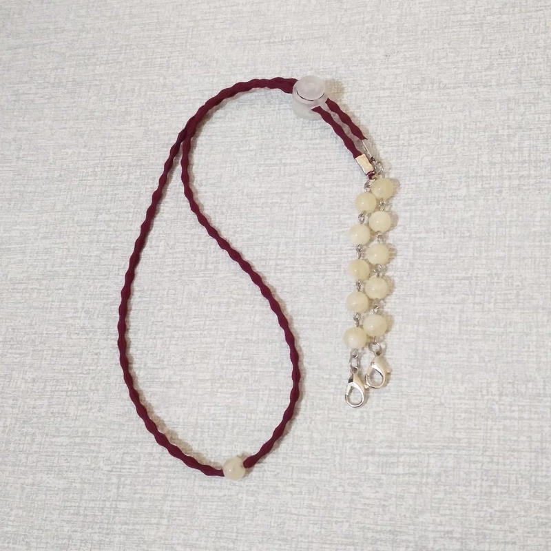 Product image ALMIRA STORE - Strap Masker Manik Marmer / Kalung Tali Masker / Konektor 30-32cm Tali Marun
