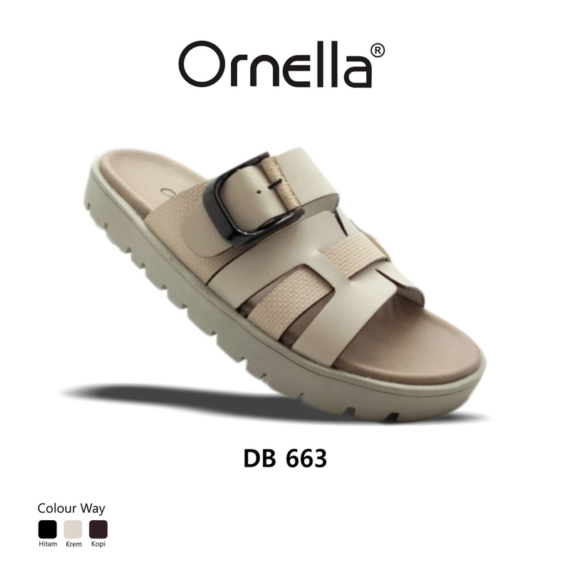 Product image Ornella - DB 663 / Sandal Slip On Wanita 37 Cream