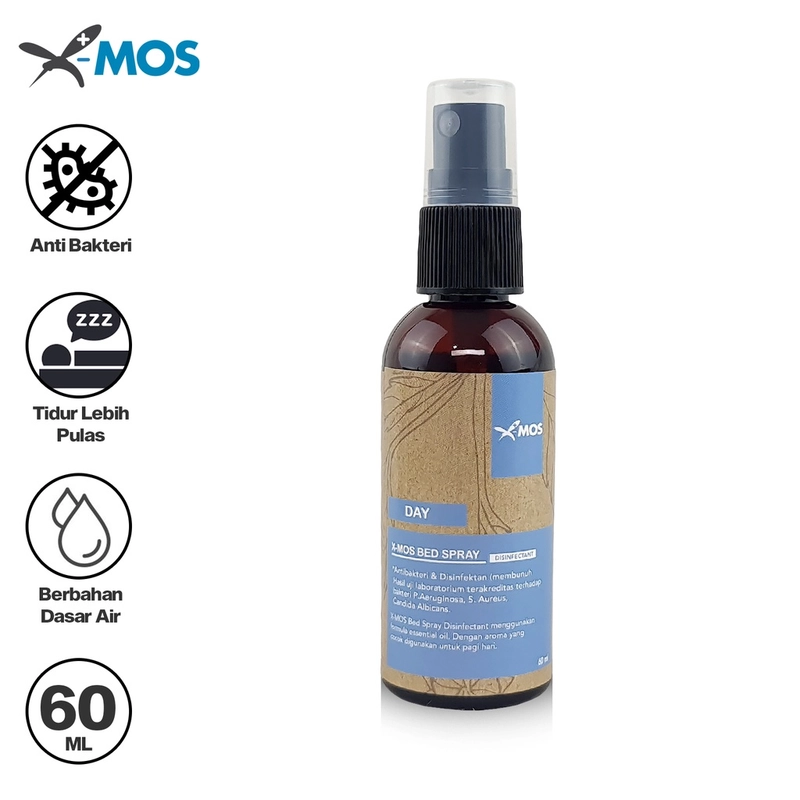 Product image X-MOS Natural Bed Spray - Anti Bacterial 60ml Day