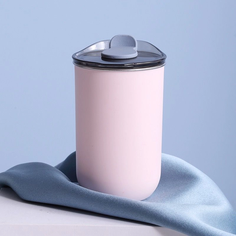 Product image Blooming_Deal - Portable Cup Tumbler Coffee Mug Coffee Tea Cup Stainless Steel 300ml SSB05 PINK