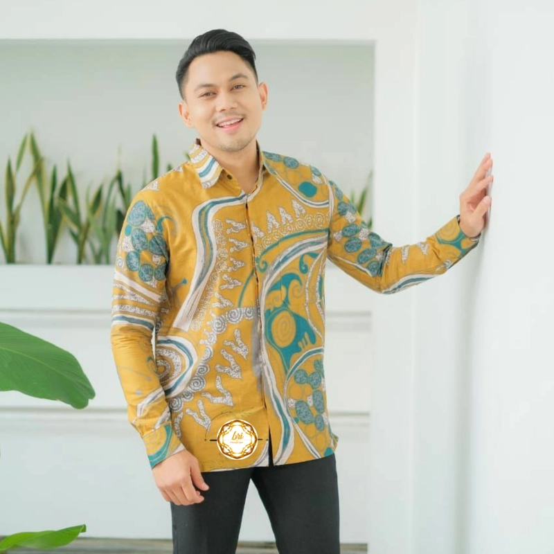 Product image Rambe Batik Indonesia - Batik Couple Tiara E Bisa Beli Pisah Bahan Katun Primisma Kemeja Saja M