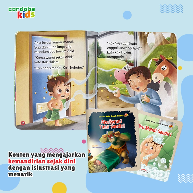 Product image Cordoba - Cordoba Kids - Serie Little Abid Soft Cover Buku Adab dan Akhlak Pendidikan Karakter Anak B5 10 buku warna Random