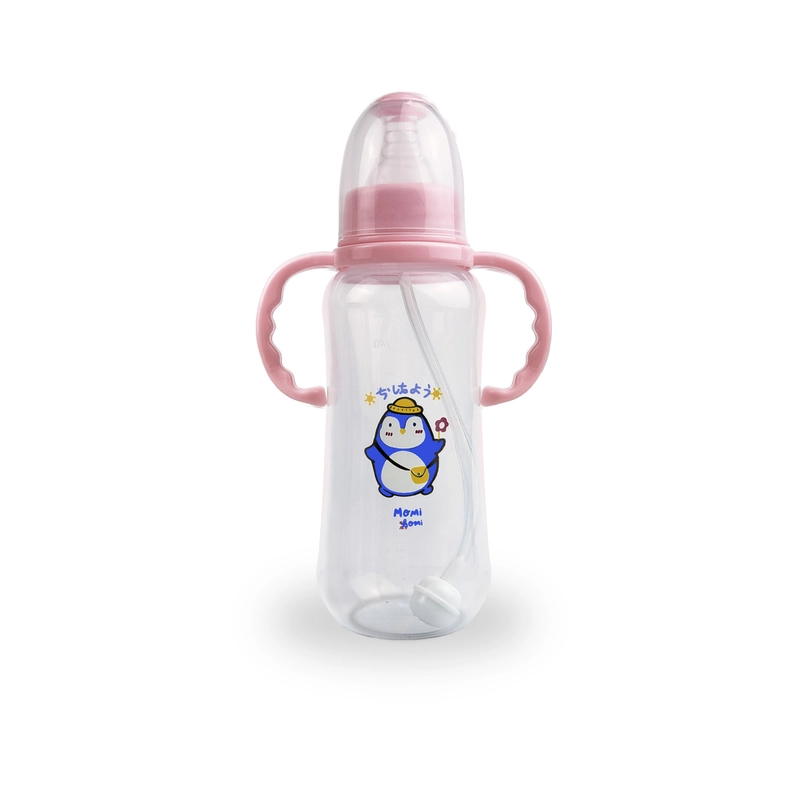 Product image MOMI HOMI - Botol Dot Susu Bayi 06 - 60ML / 150ml / 280ml Set Gagang Sedotan Anti Colic 60ML ABU MUDA