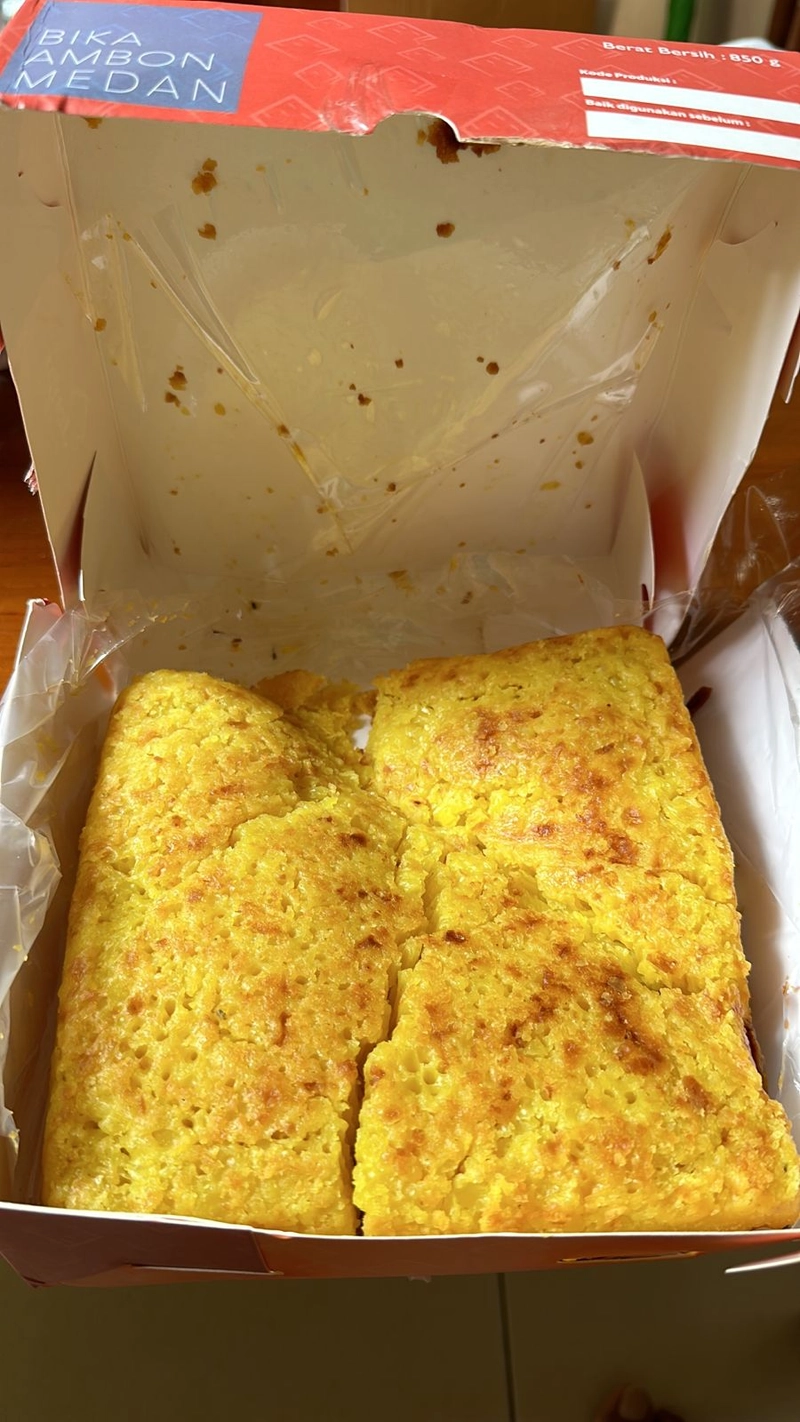 Product image PORIS AL SHOP INDONESIA - BIKA AMBON MEDAN ORIGINAL PALING ENAK LEZAT LEMBUT FRESH DI KELASNYA "S / 867gr" "kuning / wangi"