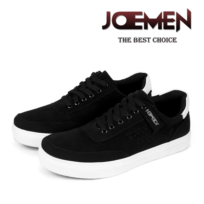 Product image Sepatu Sneakers Tali Joemen J 96 Origianal Brand Lokal Sepatu Pria Sekolah Formal Sepatu Runnin 39 Hitam Putih