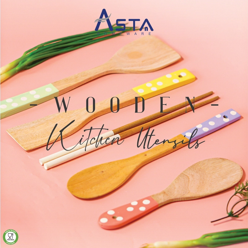 Product image Asta Homeware Official - Asta Homeware - Spatula Kayu Set Jenis Spatula Set