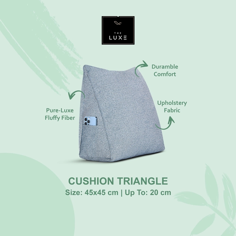 Product image THE LUXE - The Luxe Back Cushion Triangle 45x45 Grey