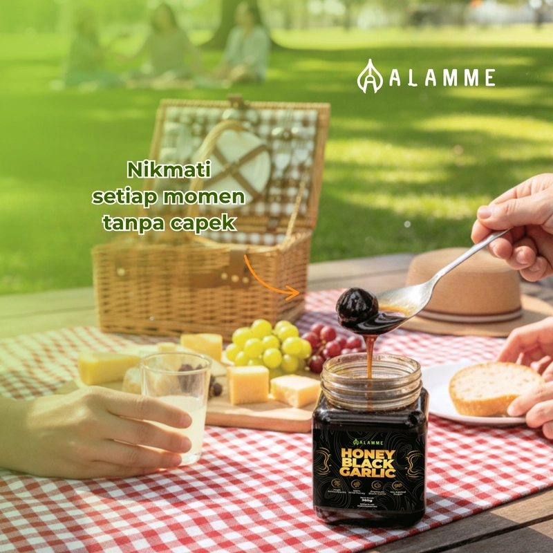 Product image Alamme - Black Garlic Honey Premium Madu Bawang Hitam 250gr 250ml Manis