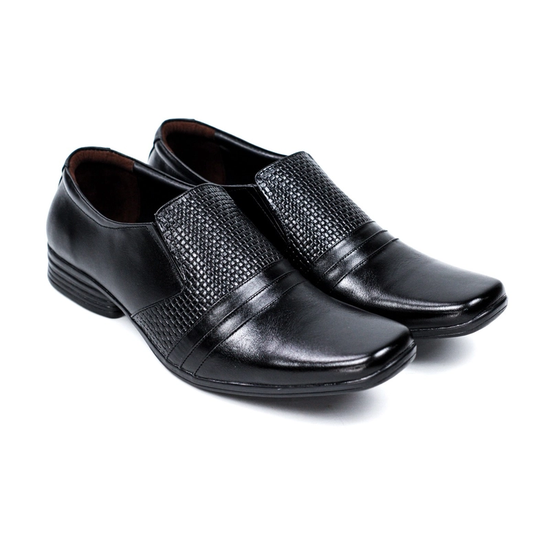 Product image Working Shoes - NEW ARRIVAL SEPATU PANTOFEL KULIT ASLI PRIA WORKING B-08 39 Hitam