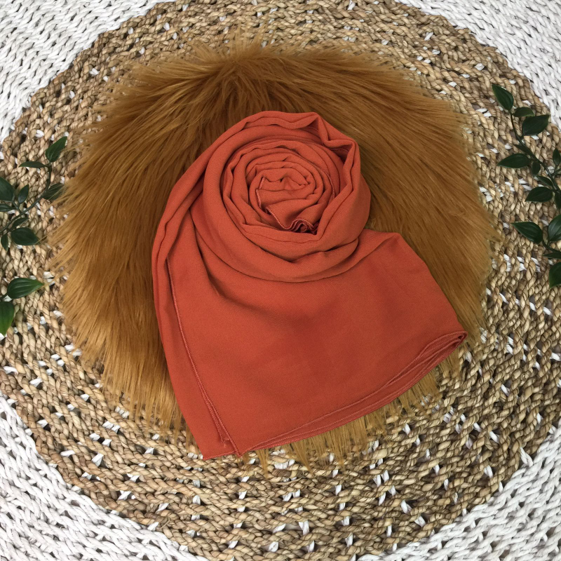 Product image Milyarda Hijab - Pashmina Ceruti Milyarda Hijab all size teracota