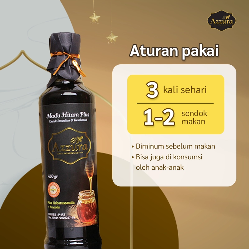 Product image Madu Azzura - Madu Hitam Plus 450 gr