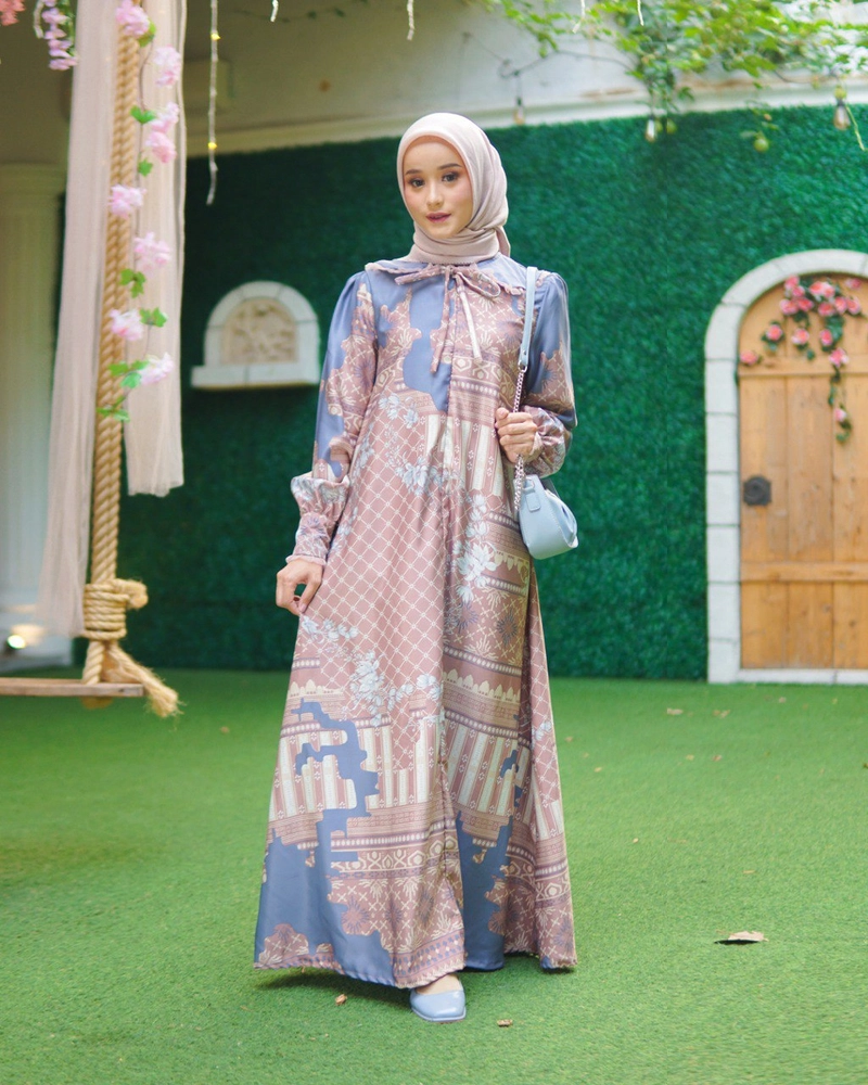 Product image byLayna Official - Baju Gamis Wanita Daniella Dress XXXL Brown Grey