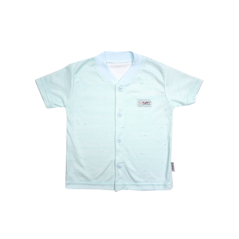 Product image FLUFFY - FLUFFY Baju Pendek Anak Salur (Isi 3Pcs) BDX SNP 1/2/3 12 - 15 KG SIZE 1 BDX-SNP-1