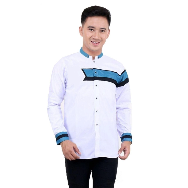 Product image Kois Batik - Baju koko lengan panjang pria dewasa terbaru motif lidah M Lidah 01
