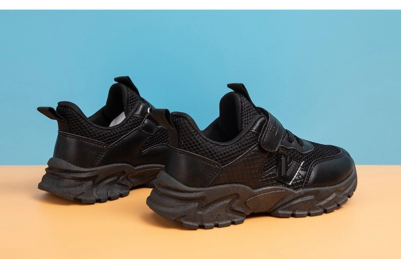 Product image Meonky Official - Sepatu Anak laki laki Perempuan Original Sneakers Sekolah Lucu Kode Q - 20 Unisex 33 Hitam