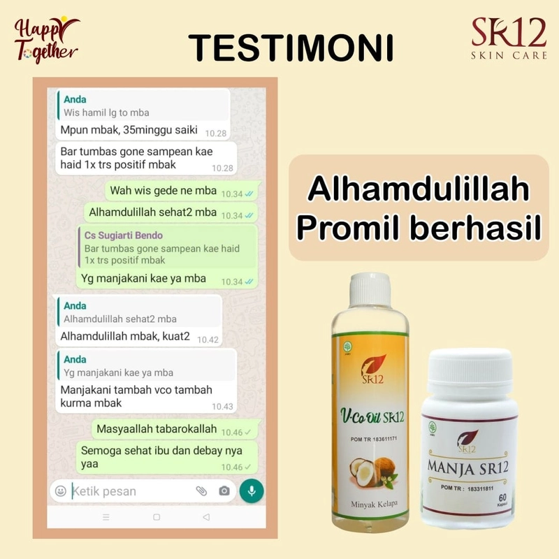 Product image SR12 Paket Promil Manjakani Dan VCO 60 Kapsul&100 Kapsul ManjaKapsulVCOKapsul