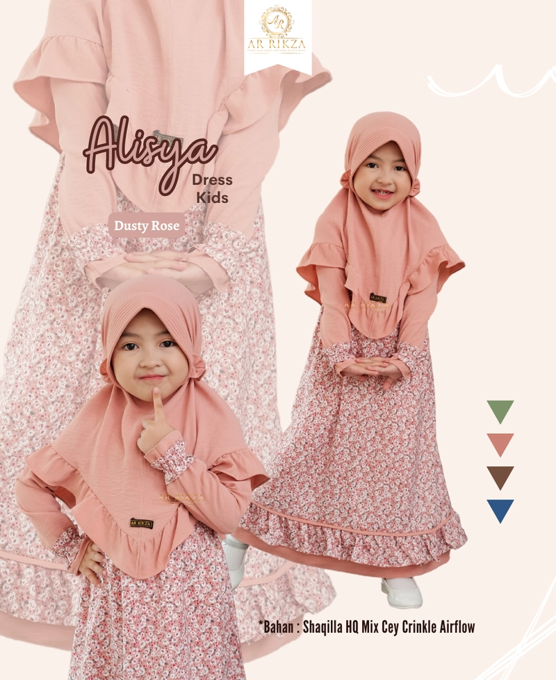 Product image Arrikza - ALISYA DRESS KIDS by Arrikza S DUSTY ROSE