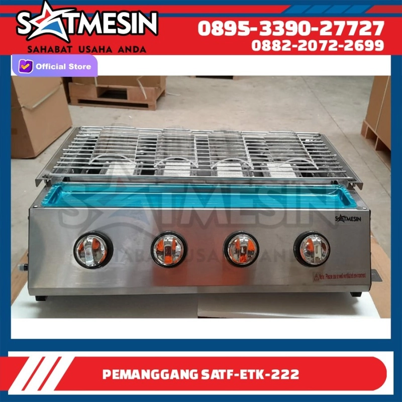 Product image SATMESIN - SATF-ETK-222S Kompor pemanggang 4 tungku body stainless PACKING STANDAR