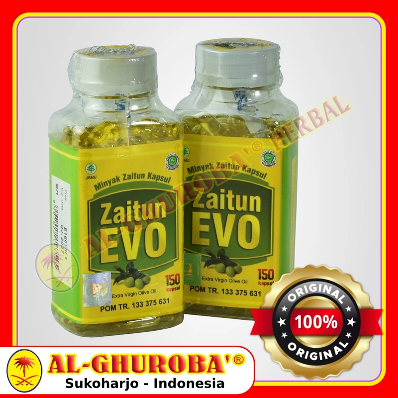 Product image Al-Ghuroba Herbal - Kapsul Minyak Zaitun Extra Virgin EVO Al Ghuroba isi 30-60-150-200 BPOM HALAL 30 Kapsul Minyak
