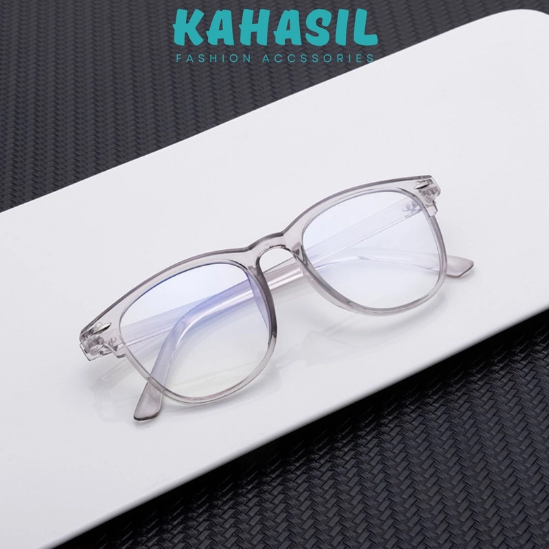 Product image KAHASIL - Kacamata Wanita Anti Radiasi Sunglasses Transparan Bingkai Kotak KMJ254 all variant BLACK
