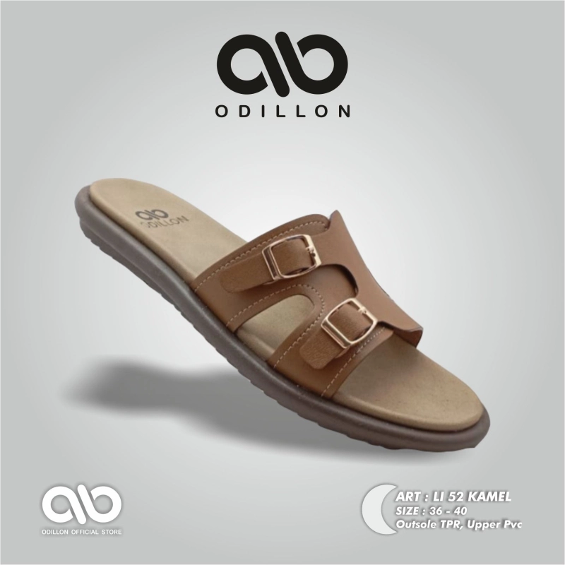Product image Odillon - Odillon - LI 52 / Sandal Slip On Wanita Casual 38 CAMEL