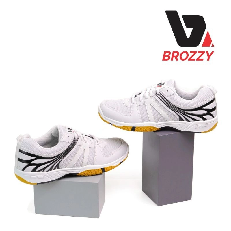 Product image Brozzy - Sepatu Olahraga Anti Slip Original Brozzy BZ51 Sepatu Badminton 39 Putih