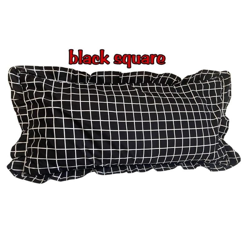 Product image Galeripuko - Black Square Sarung Bantal Cinta ukuran Jumbo sarban cinta Black Square [PO 3 hari Kerja]