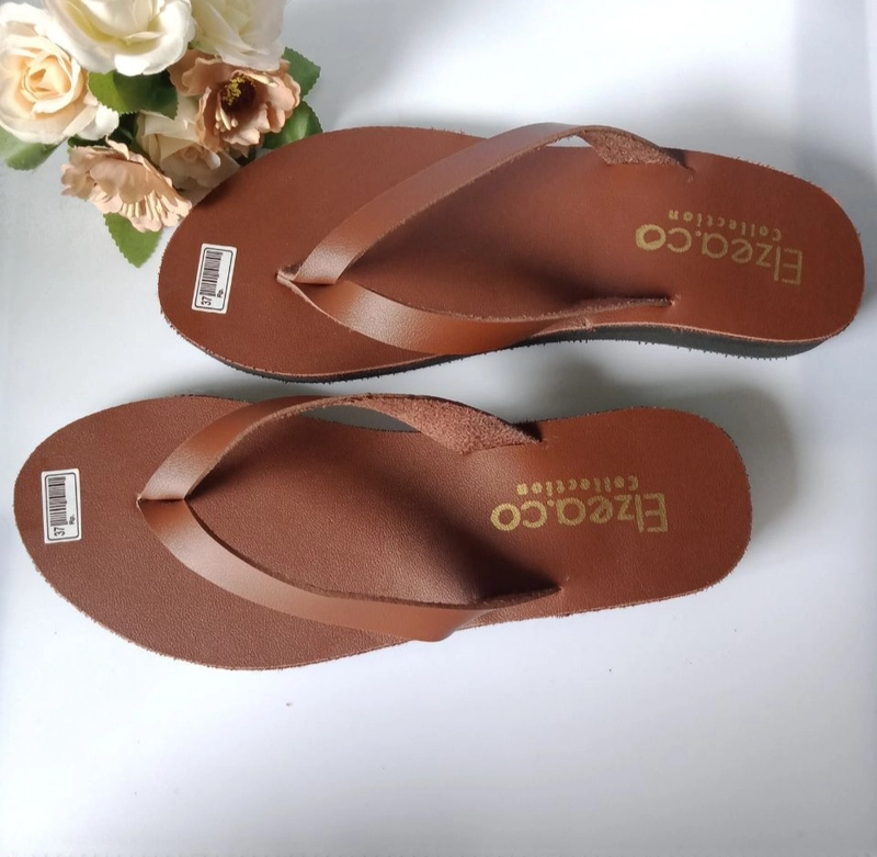 Product image Elzeaco - PROMO Sandal Flat Tali Wanita (Brown) 36 Brown