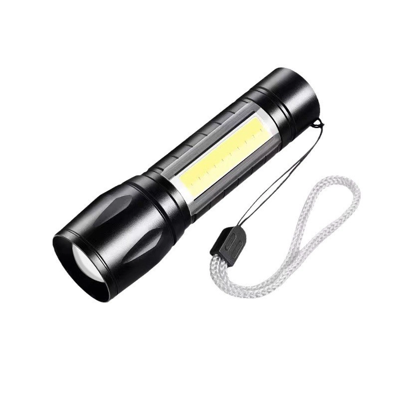 Product image KAMJE Senter Led Super Terang Jarak Jauh Swat Mini Zoom Police COB Rechargeable 3 Mode KMJ055 all variant all variant