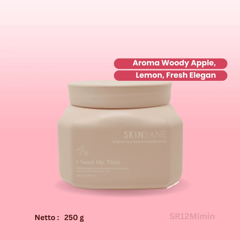 Product image SR12 Body Scrub Skinsane Mengangkat Sel Kulit Mati Dan Mencerahkan Kulit skinsane body scrub i need me time