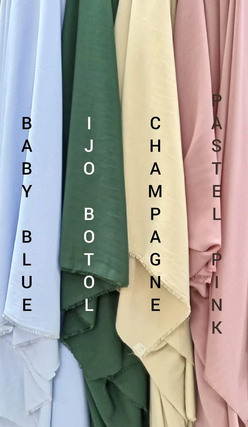 Product image Salamah 2 - Kain Wolfis / Wool Peach / Wolpis ½m Pastel Pink