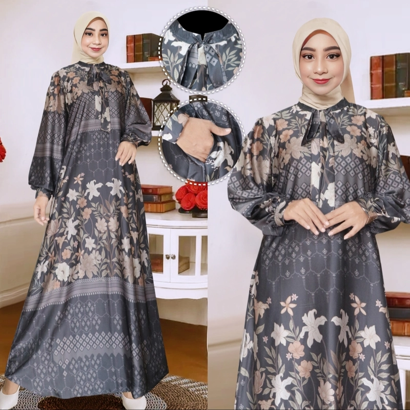 Product image Celin Fashion [TA] - M L XL XXL GAMIS NABIJAH MOTIF BUNGA M Warna no 2