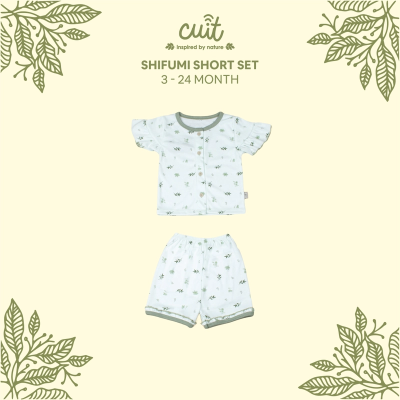 Product image CUIT Baby 3 Bulan - 2 Tahun Set Pendek Ruffle Shifumi S Green
